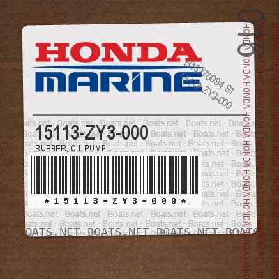 15113-ZY3-000 RUBBER, OIL PUMP