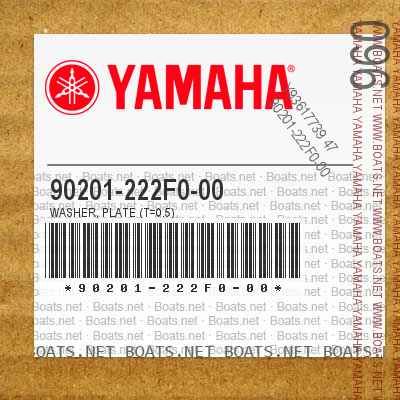 90201-222F0-00 Washer, Plate (T=0.5)