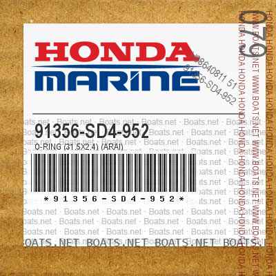 91356-SD4-952 O-RING (31.5X2.4) (ARAI)