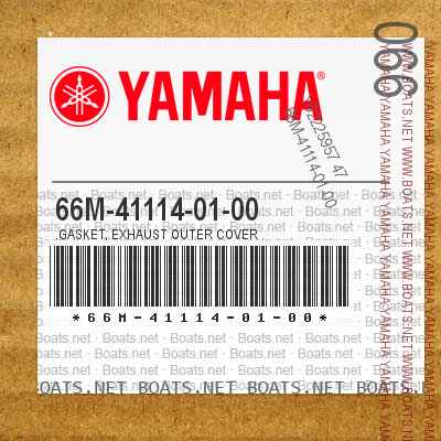 66M-41114-01-00 .GASKET, EXHAUST OUTER COVER