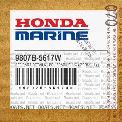9807B-5617W SEE PART DETAILS - PRI; SPARK PLUG (IZFR6K-11) (NGK) | (Optional).