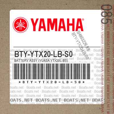 BTY-YTX20-LB-S0 Battery Assy (Yuasa Ytx20l-Bs)