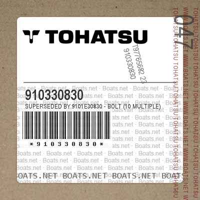 910330830 Superseded by 9101E30830 - BOLT (10 MULTIPLE)