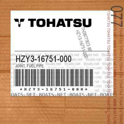 HZY3-16751-000 JOINT, FUEL PIPE