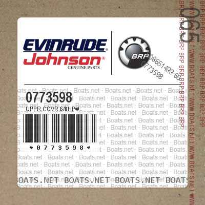 0773598 UPPR COVR 6/8HP#