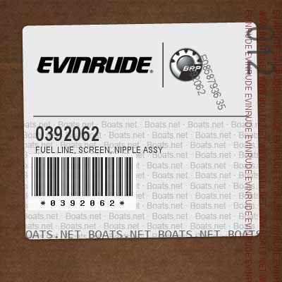 0392062 FUEL LINE, Screen, nipple assy