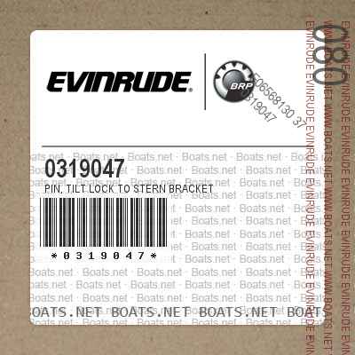 0319047 PIN, Tilt lock to stern bracket