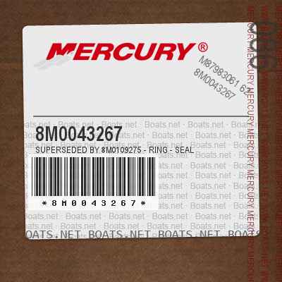 8M0043267 Superseded by 8M0109275 - RING - SEAL
