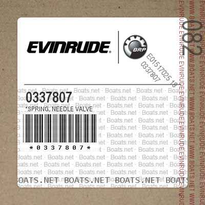 0337807 *SPRING, Needle valve