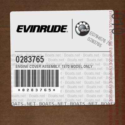 0283765 ENGINE COVER ASSEMBLY. TE70 Model Only
