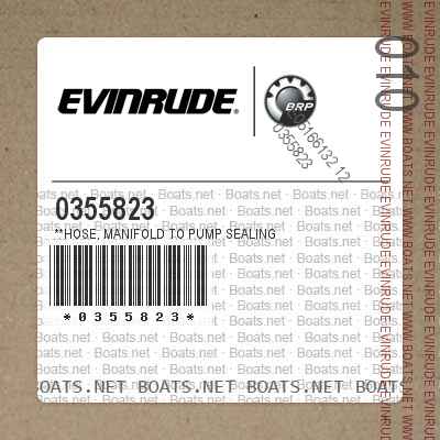 0355823 **HOSE, Manifold to pump sealing