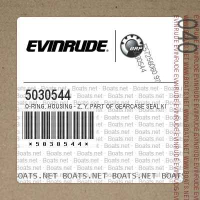 5030544 O-RING, Housing - Z, Y. Part of Gearcase Seal Kit, Part of Gearcase Service Assembly