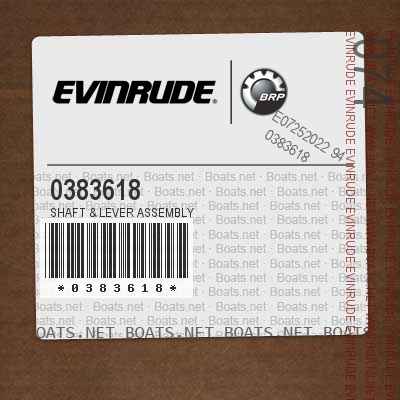 0383618 SHAFT & LEVER ASSEMBLY