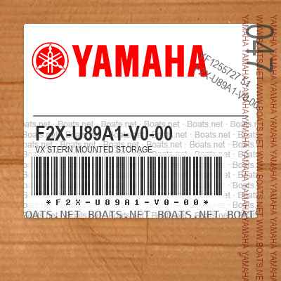 F2X-U89A1-V0-00 Yamaha Marine New OEM Vx Stern Mounted Storage 