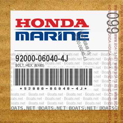 92000-06040-4J BOLT, HEX. (6X40)