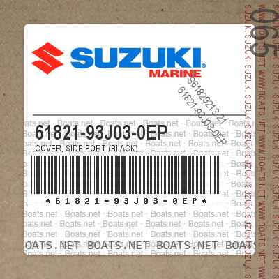 61821-93J03-0EP COVER, SIDE PORT (BLACK)