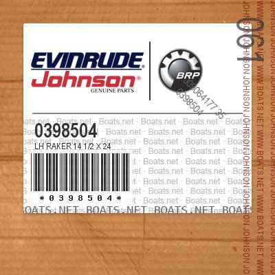 0398504 LH Raker 14 1/2 x 24
