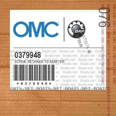 0379948 SCREW, Retainer to adapter