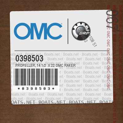0398503 PROPELLER, 14 1/2 x 22 OMC Raker