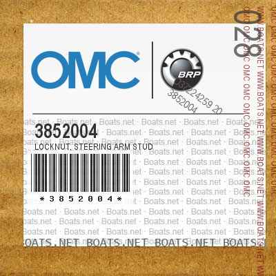 3852004 LOCKNUT, Steering arm stud