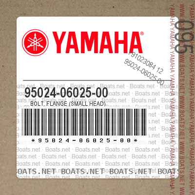 95024-06025-00 . . Bolt, Flange (Small Head)
