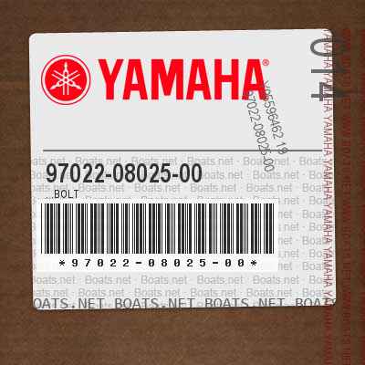 97022-08025-00 . .Bolt