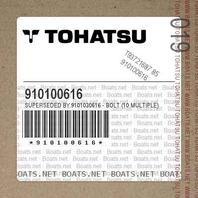 910100616 Superseded by 9101030616 - BOLT (10 MULTIPLE)