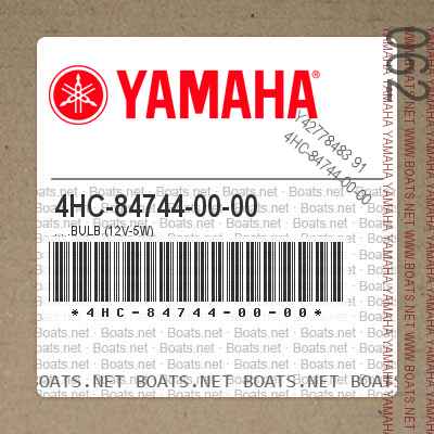4HC-84744-00-00 . . .Bulb (12V-5W)