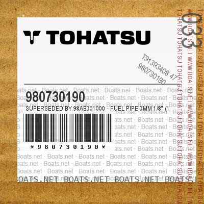 980730190 Superseded by 98AB301000 - FUEL PIPE 3MM 1/8" (1 EA.=1 METER)