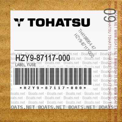 HZY9-87117-000 LABEL, FUSE