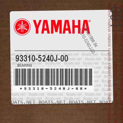 Yamaha 93310-5240J-00 Bearing; 933105240J00 Made by Yamaha 