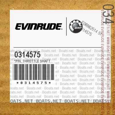 0314575 *PIN, Throttle shaft