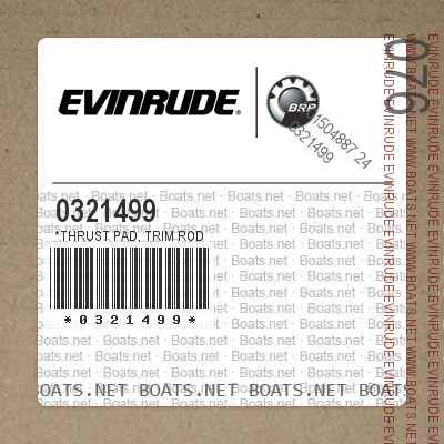 0321499 *THRUST PAD, Trim rod