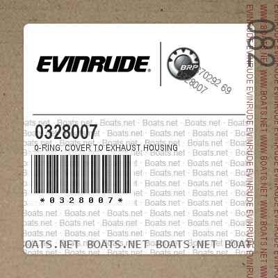 0328007 0-RING, Cover to exhaust housing