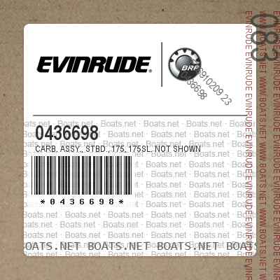0436698 CARB. ASSY., Stbd., 175, 175SL. Not Shown