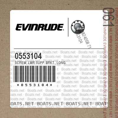 0553104 SCREW, Lwr supp. brkt., long.