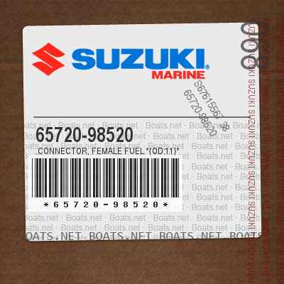 65720-98520 .CONNECTOR, FEMALE FUEL *{OD:11}*