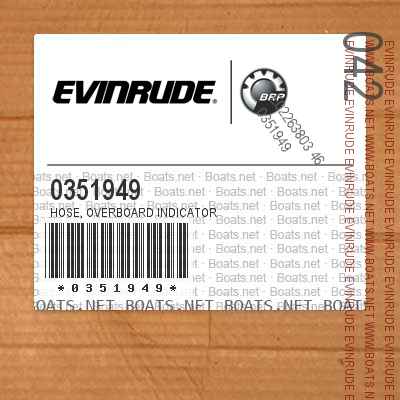 0351949 HOSE, Overboard indicator
