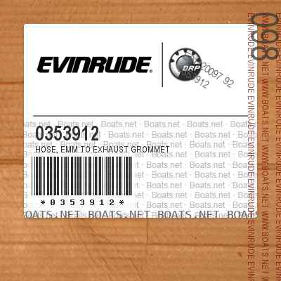 0353912 HOSE, EMM to exhaust grommet