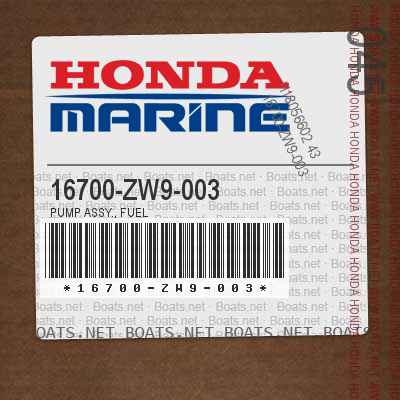 16700-ZW9-003 PUMP ASSY., FUEL