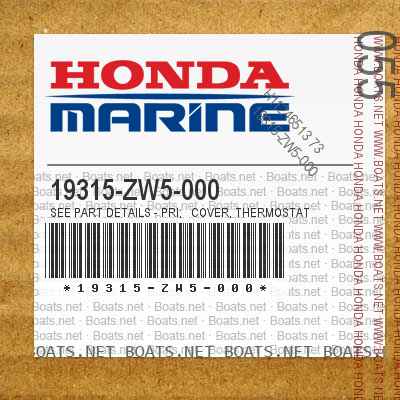 19315-ZW5-000 SEE PART DETAILS - PRI; COVER, THERMOSTAT