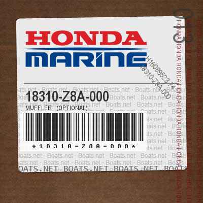 18310-Z8A-000 MUFFLER | (Optional).