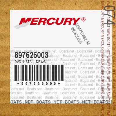 At deaktivere udgør Puno Mercury 897626003 - DVD-INSTALL DRWG | Boats.net