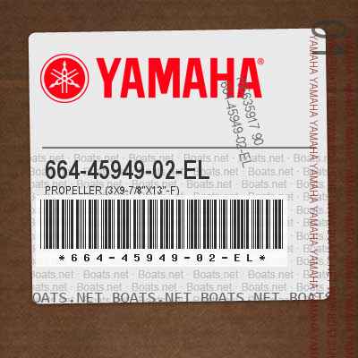 664-45949-02-EL PROPELLER (3X9-7/8"X13"-F)