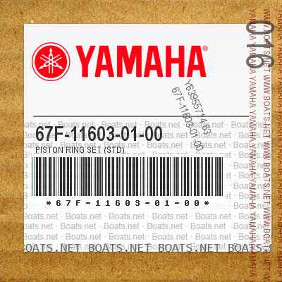 67F-11603-01-00 PISTON RING SET (STD)