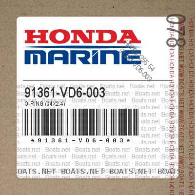 91361-VD6-003 O-RING (34X2.4)