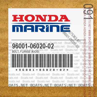 96001-06020-02 BOLT, FLANGE (6X20)