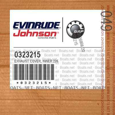 0323215 EXHAUST COVER, Inner 235