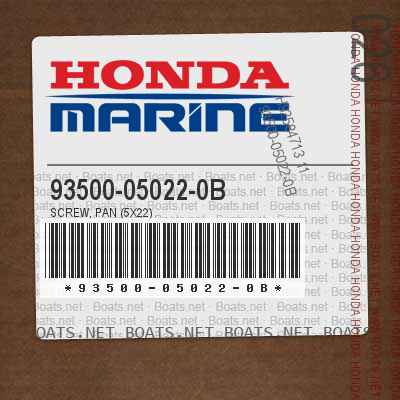 93500-05022-0B SCREW, PAN (5X22)