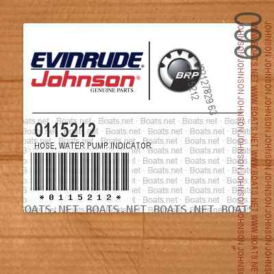 0115212 HOSE, Water pump indicator